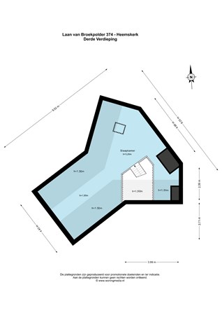 Floor plan - Laan van Broekpolder 374, 1967 KK Heemskerk 